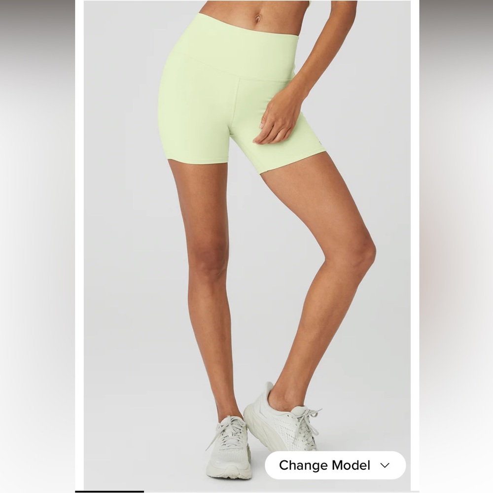 ALO Yoga Women's Lime Green Shorts